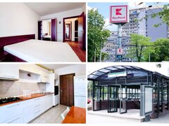 Bucurestii Noi 50A, iesire metrou Jiului, Nord, Pajura Kaufland Sector 1